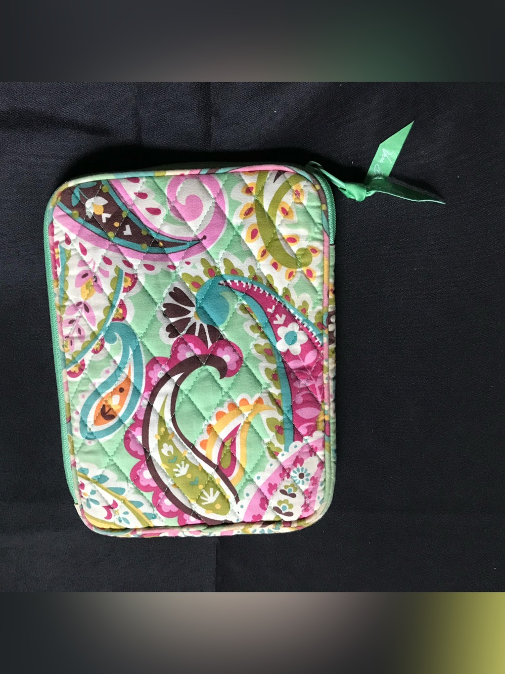 Vera Bradley Tutti Frutti Quilted Tablet Sleeve Zip Case Organizer